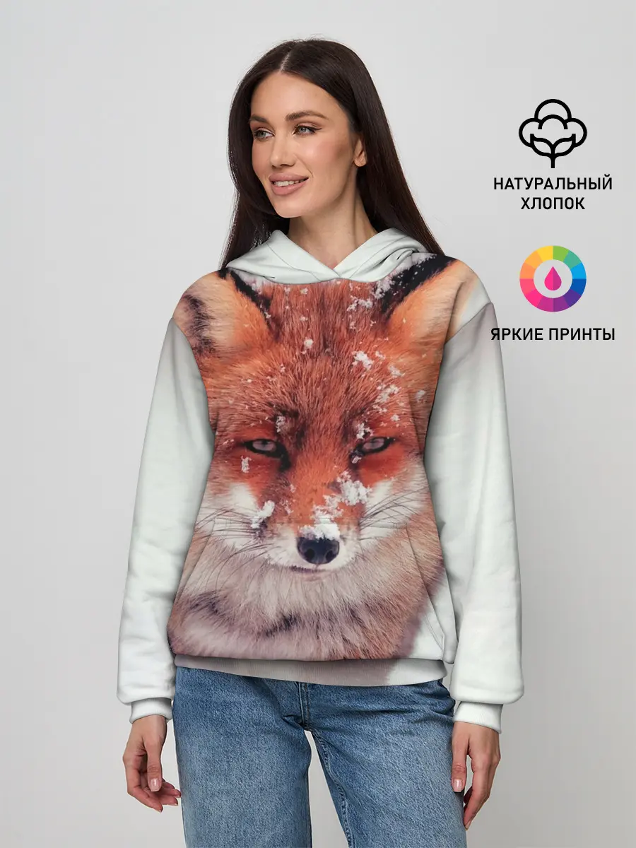 Женское худи / Лисица и снег