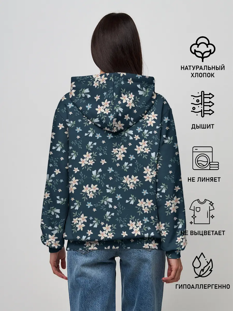 Женское худи / Цветочки