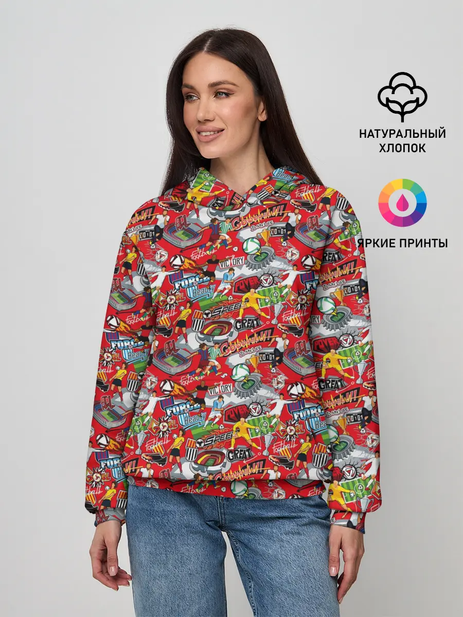 Женское худи / Футбол