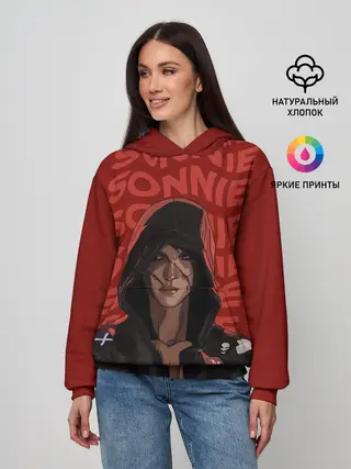 Женское худи / Love Death And Robots. Sonnie