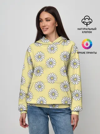 Женское худи / Ромашки | 2