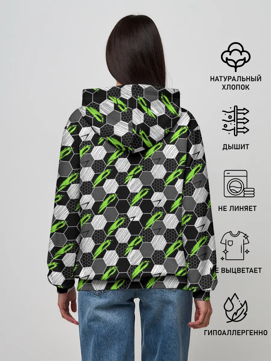 Женское худи / Текстура мяча