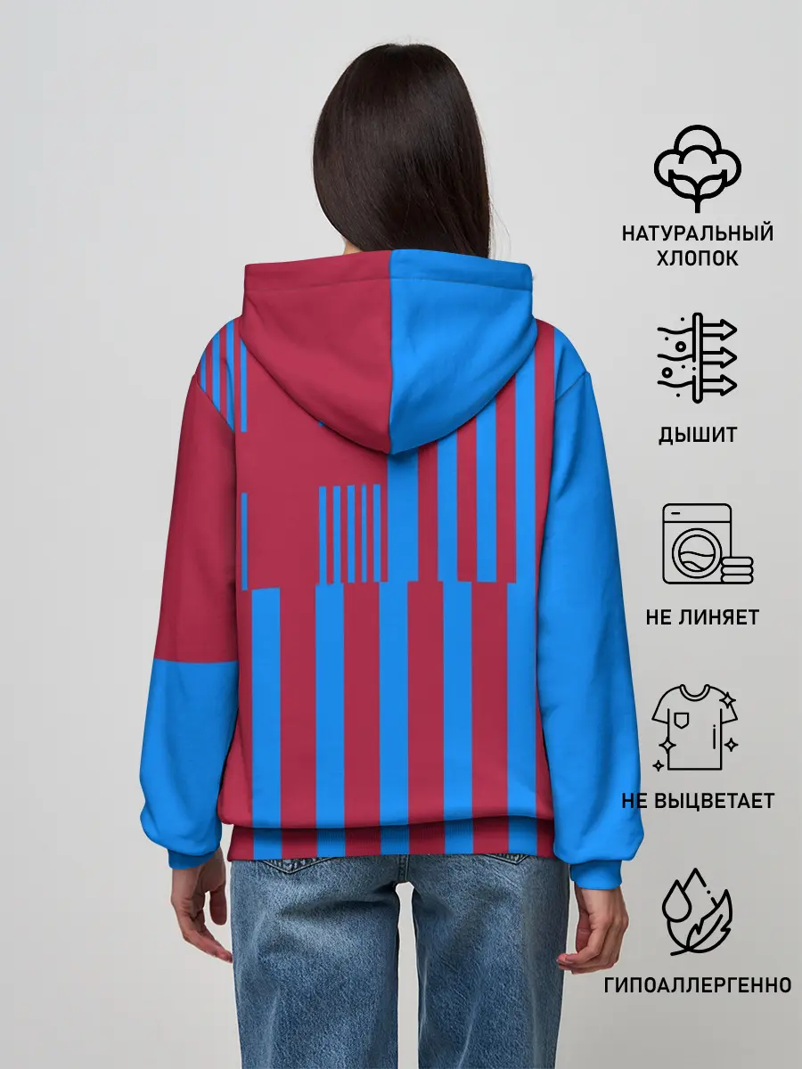 Женское худи / Домашняя форма ФК «Барселона»