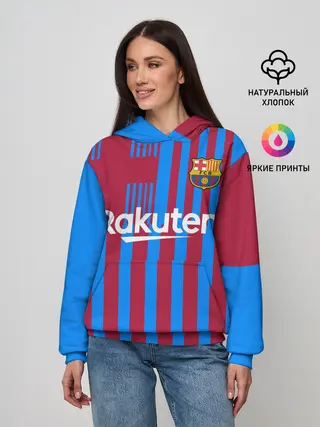 Женское худи / Домашняя форма ФК «Барселона»