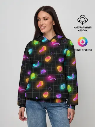 Женское худи / Ночные фонарики-светлячки