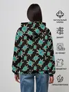 Женское худи / Бирюзовые черепашки брошка
