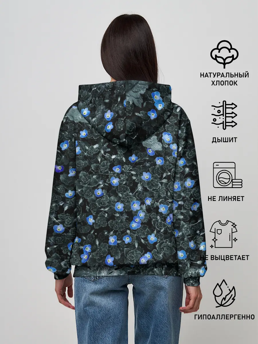 Женское худи / Маленькие ЦветЫ