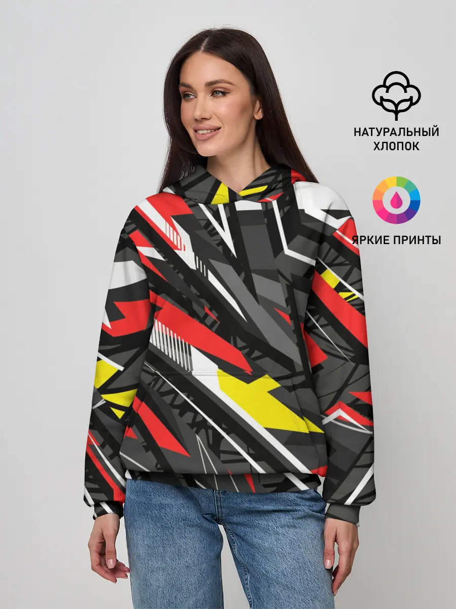 Женское худи / Фон. Абстракция.