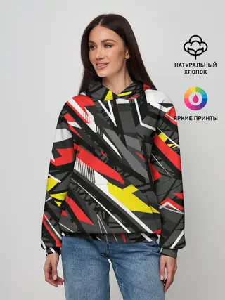 Женское худи / Фон. Абстракция.