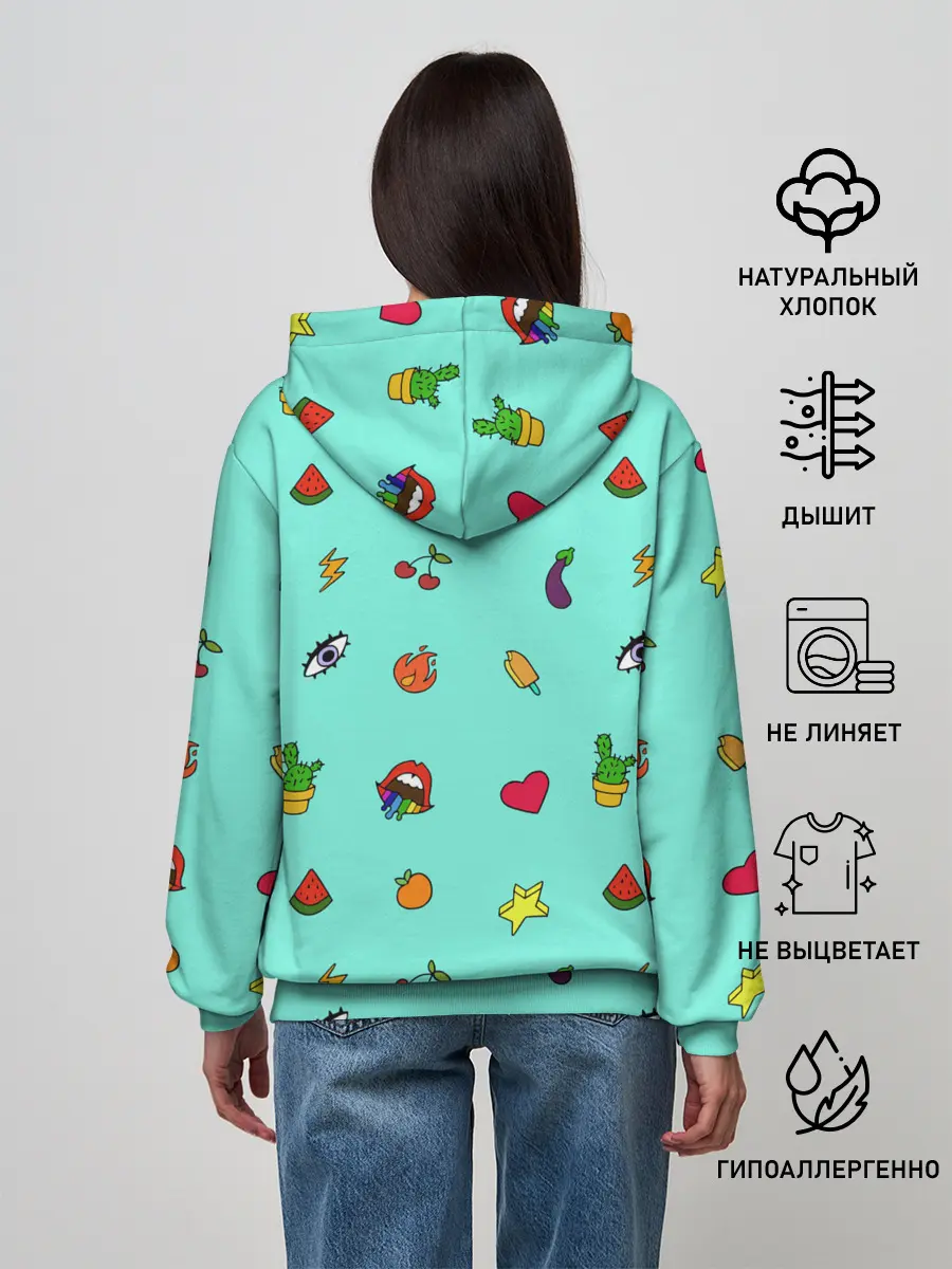 Женское худи / Смайлики - Эмодзи