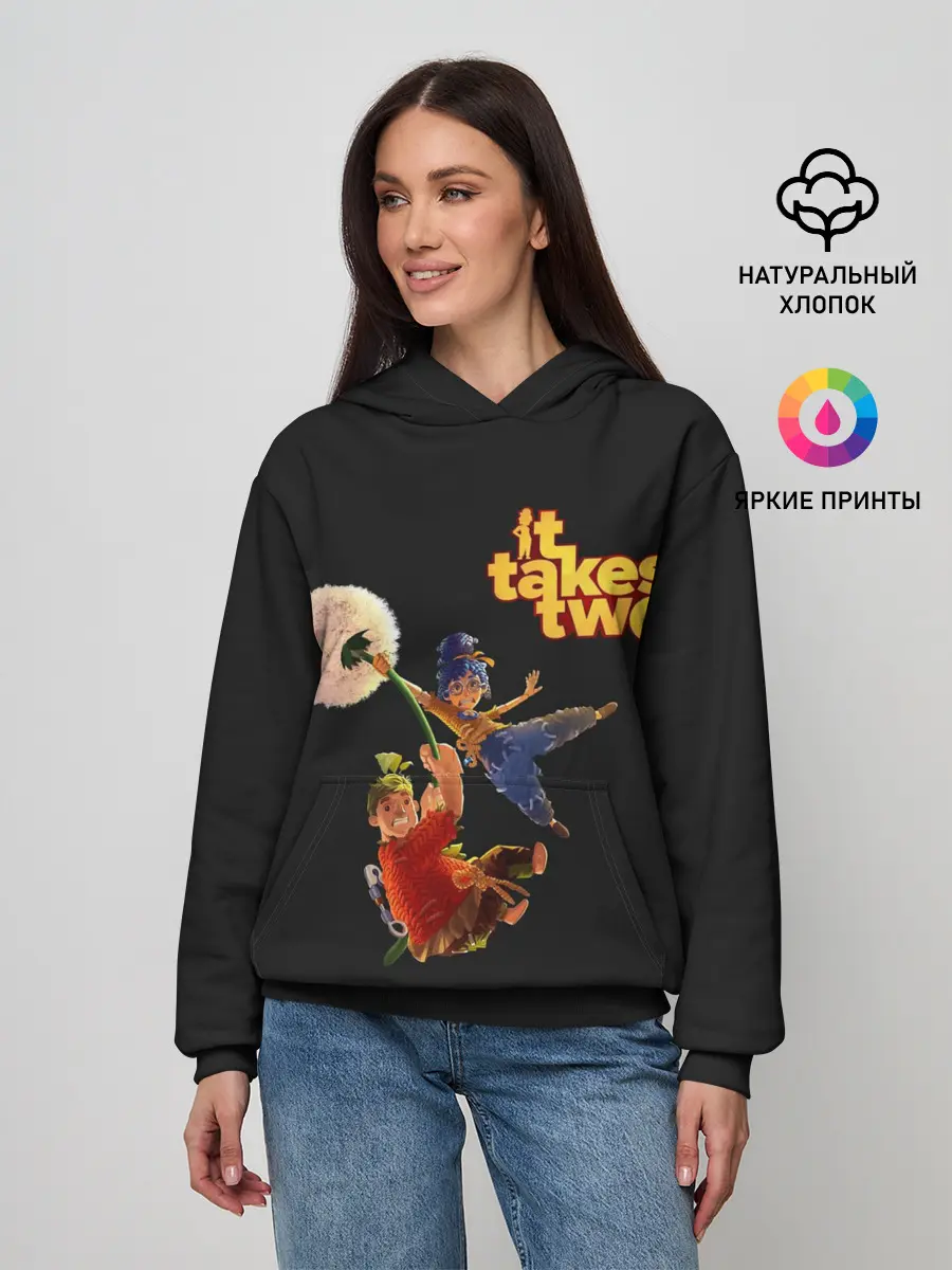 Женское худи / It Takes Two. Dandelion