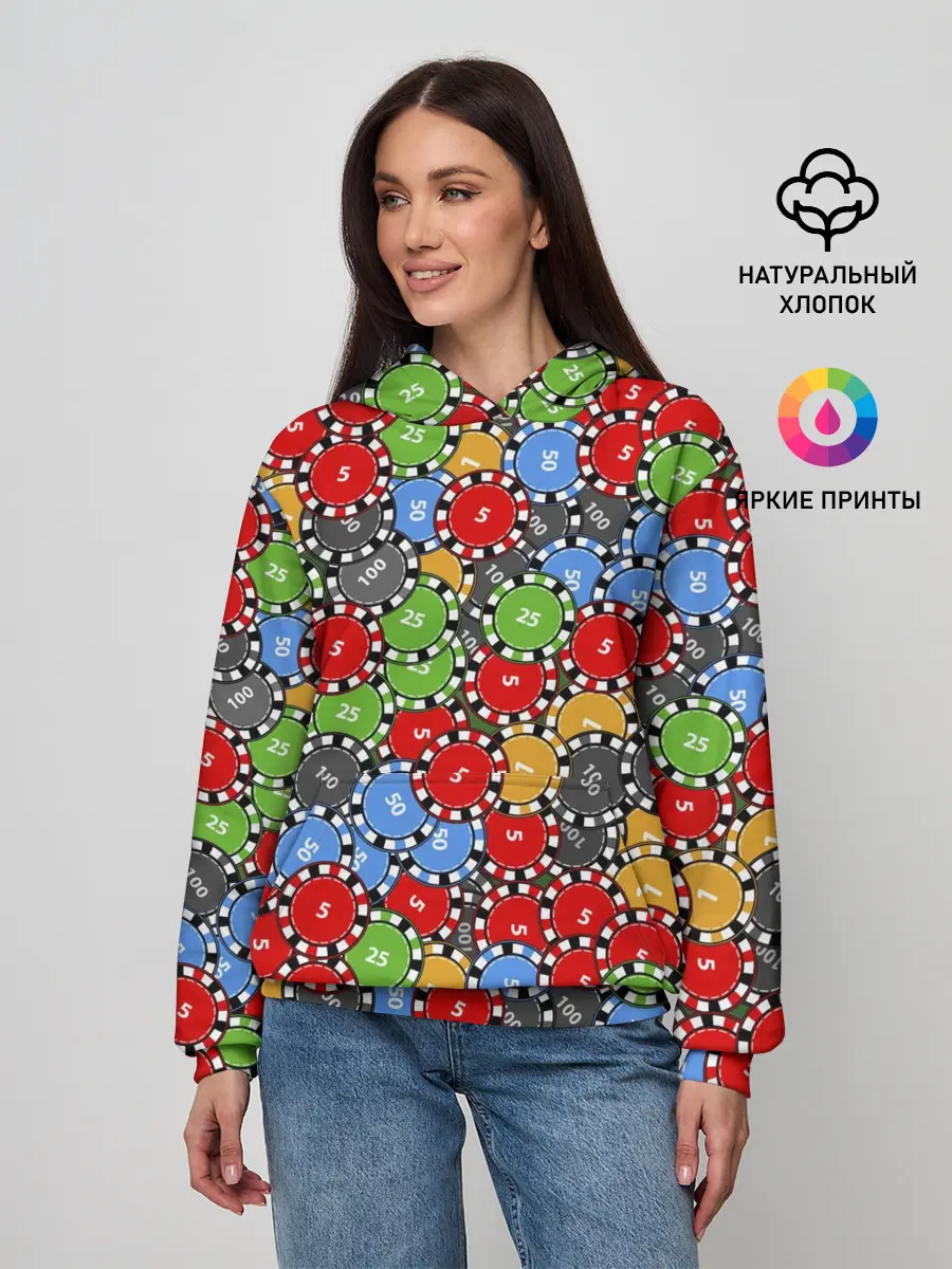 Женское худи / Фишки для Покера