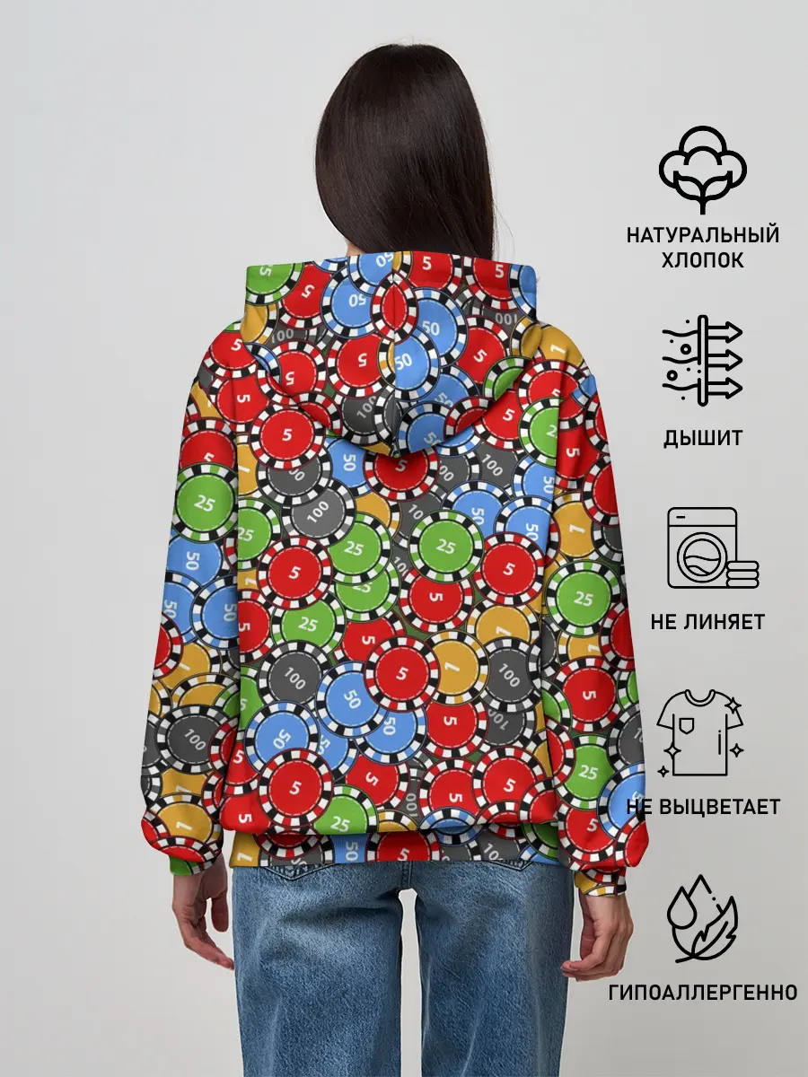 Женское худи / Фишки для Покера