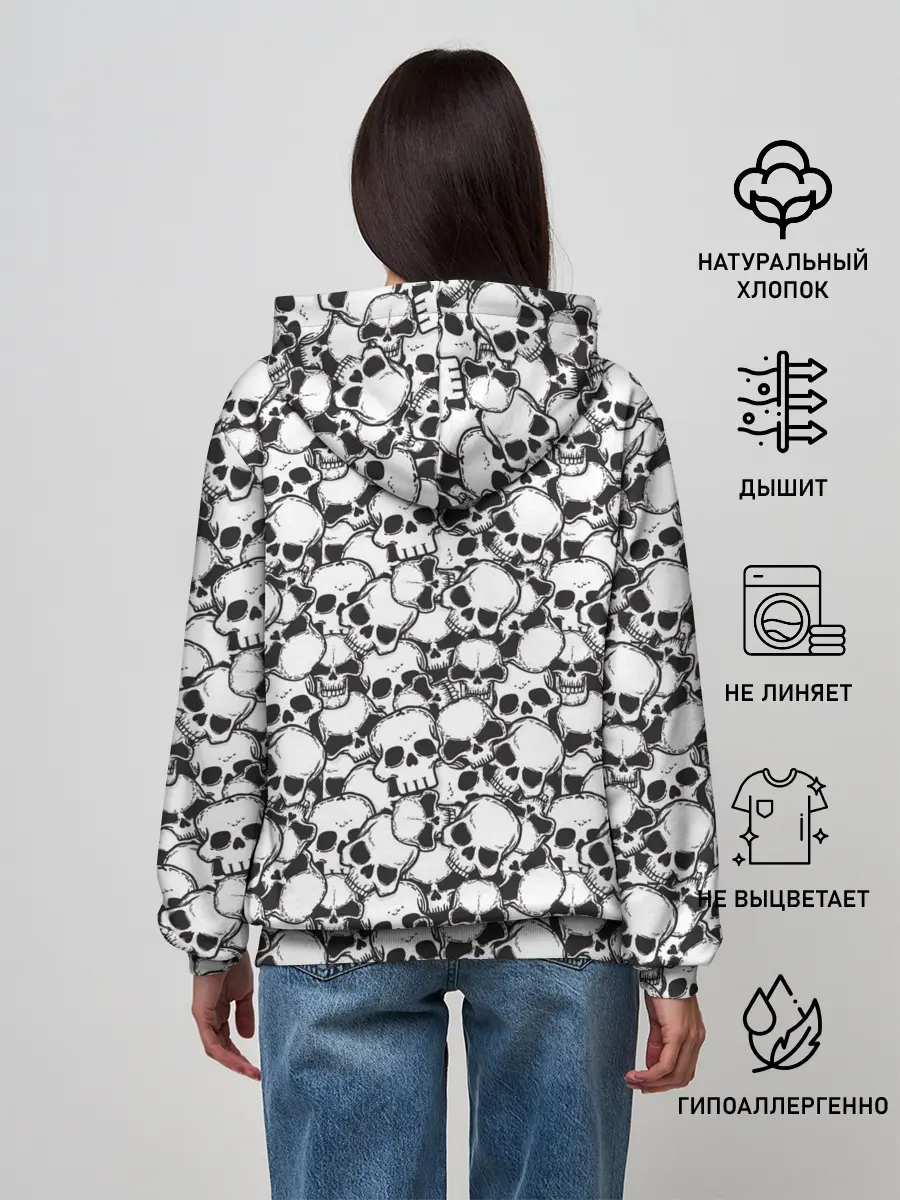 Женское худи / Черепа