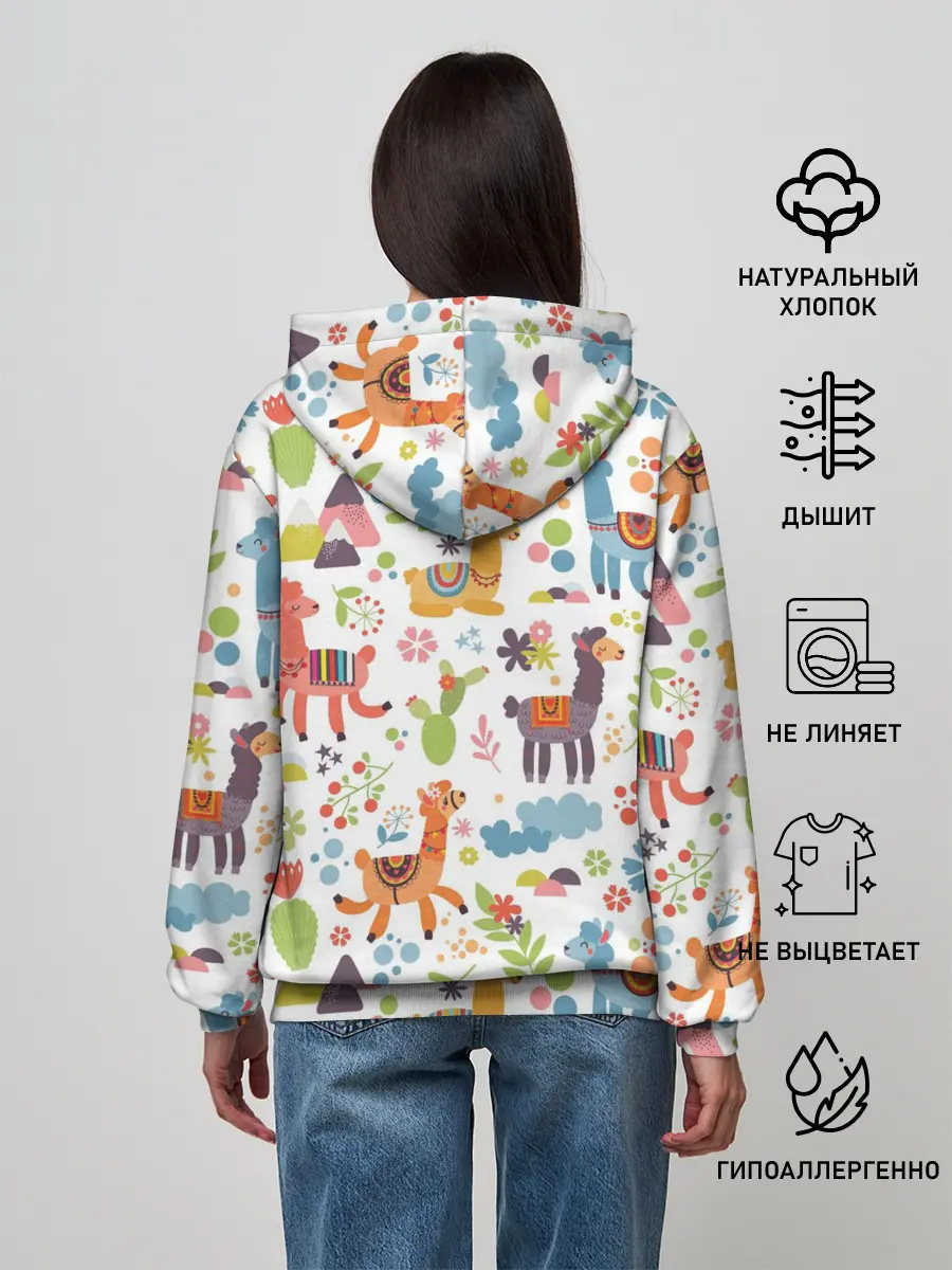 Женское худи / Ламы