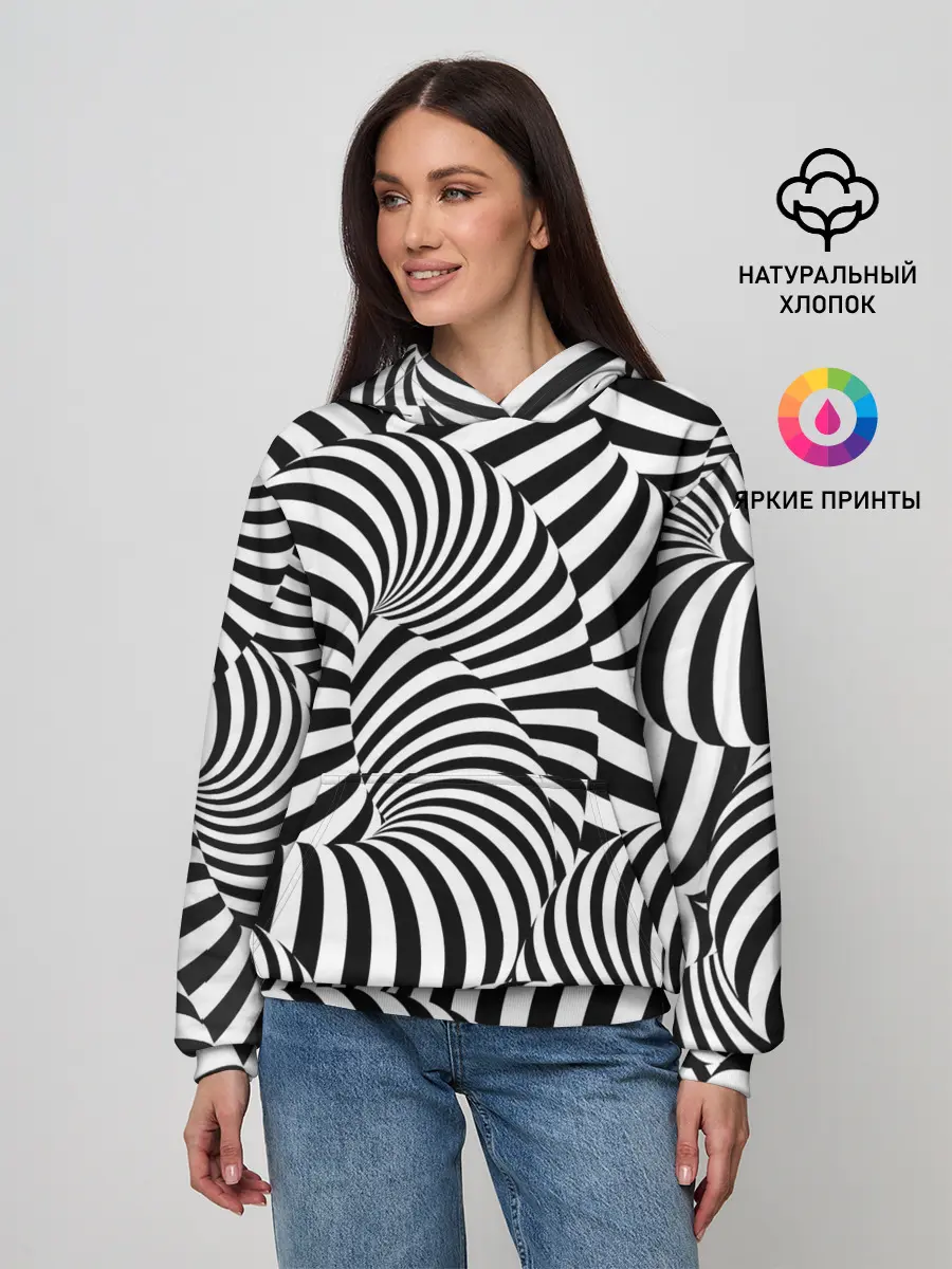 Женское худи / Гипнотическая абстракция