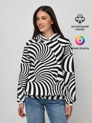 Женское худи / Гипнотическая абстракция