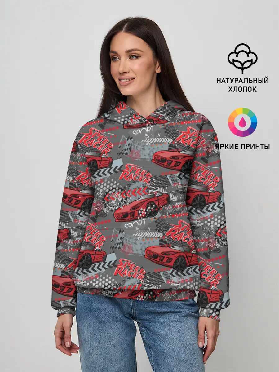 Женское худи / Гоночная машина