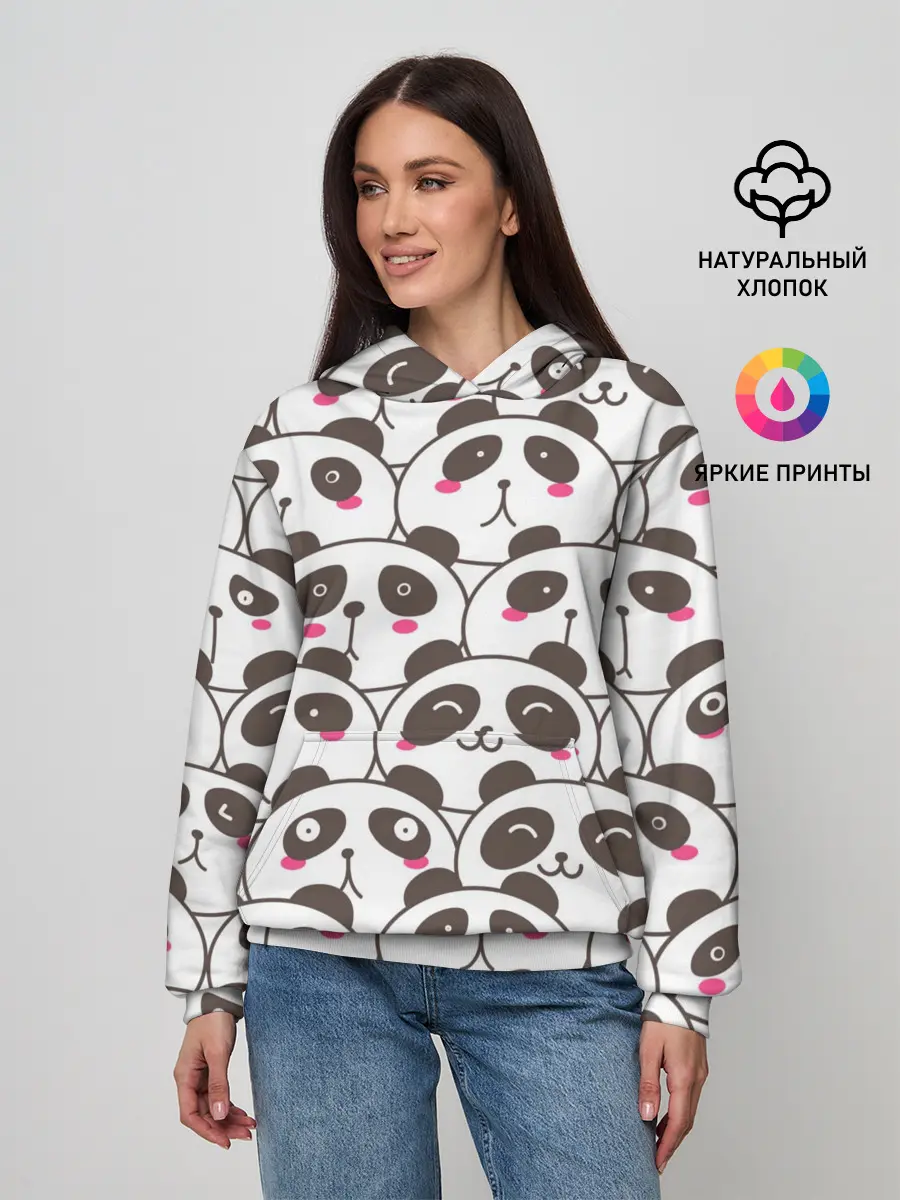 Женское худи / Панд много не бывает