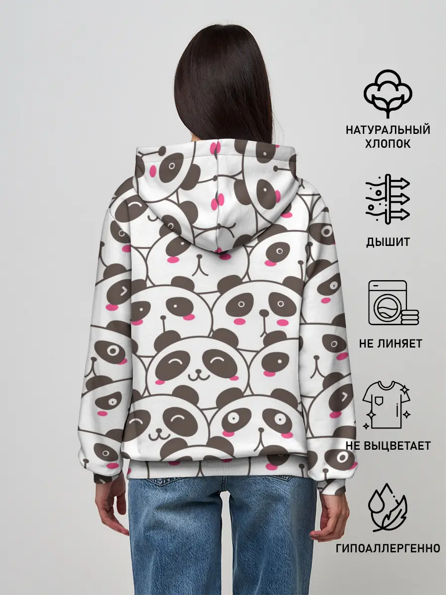 Женское худи / Панд много не бывает