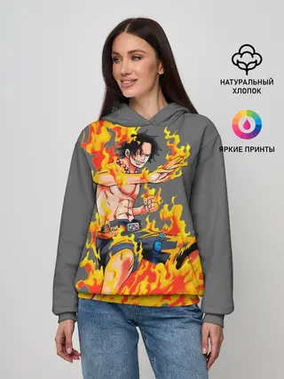 Женское худи / Портгас Д Эйс из One Piece