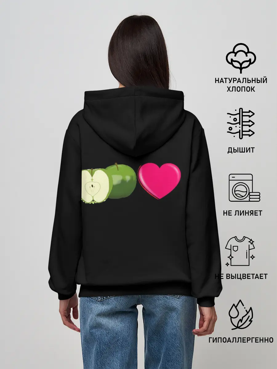 Женское худи / I LOVE APPLE