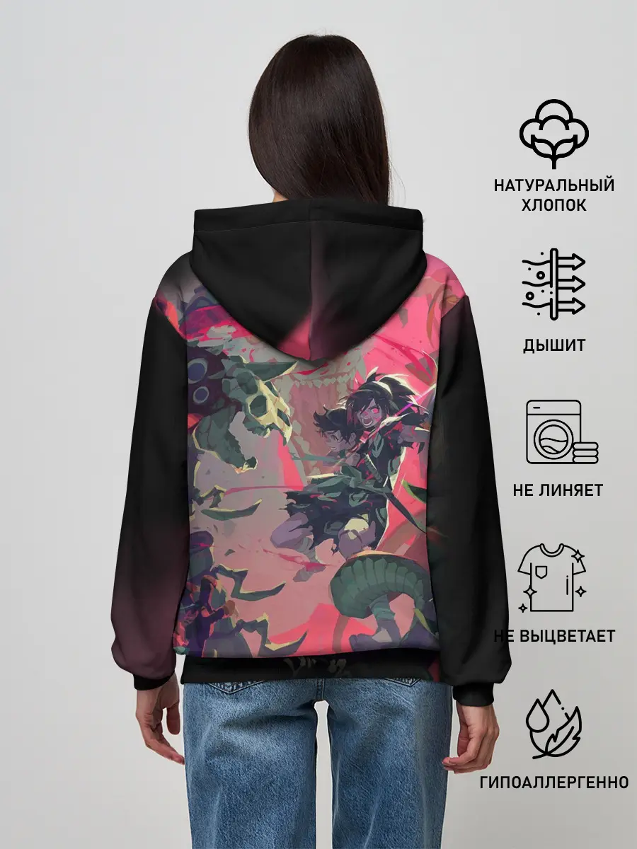 Женское худи / СРАЖЕНИЕ С ДЕМОНАМИ | ДОРОРО