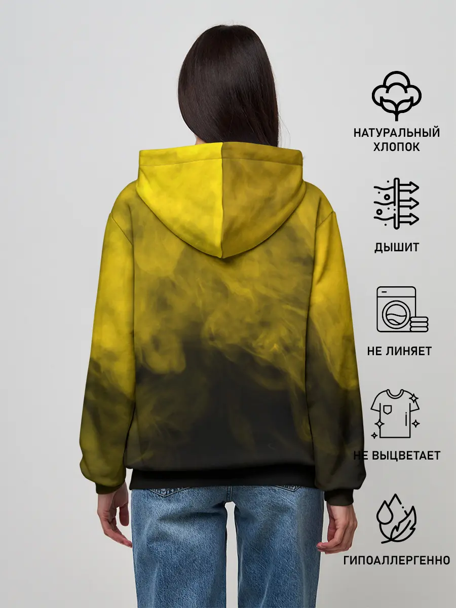 Женское худи / FREEFIRE | YELLOW SMOKE