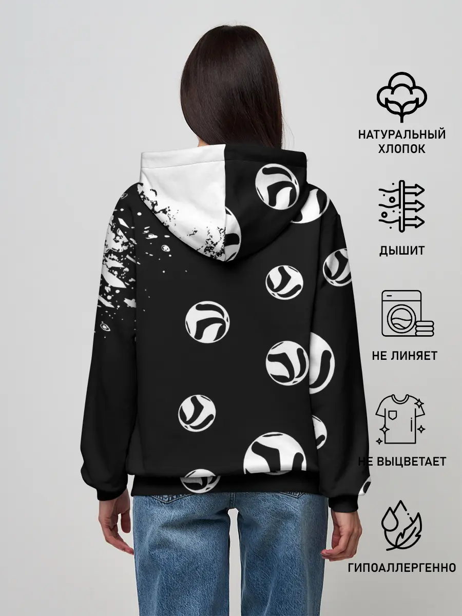 Женское худи / Старшая Некома коты Haikyuu!!