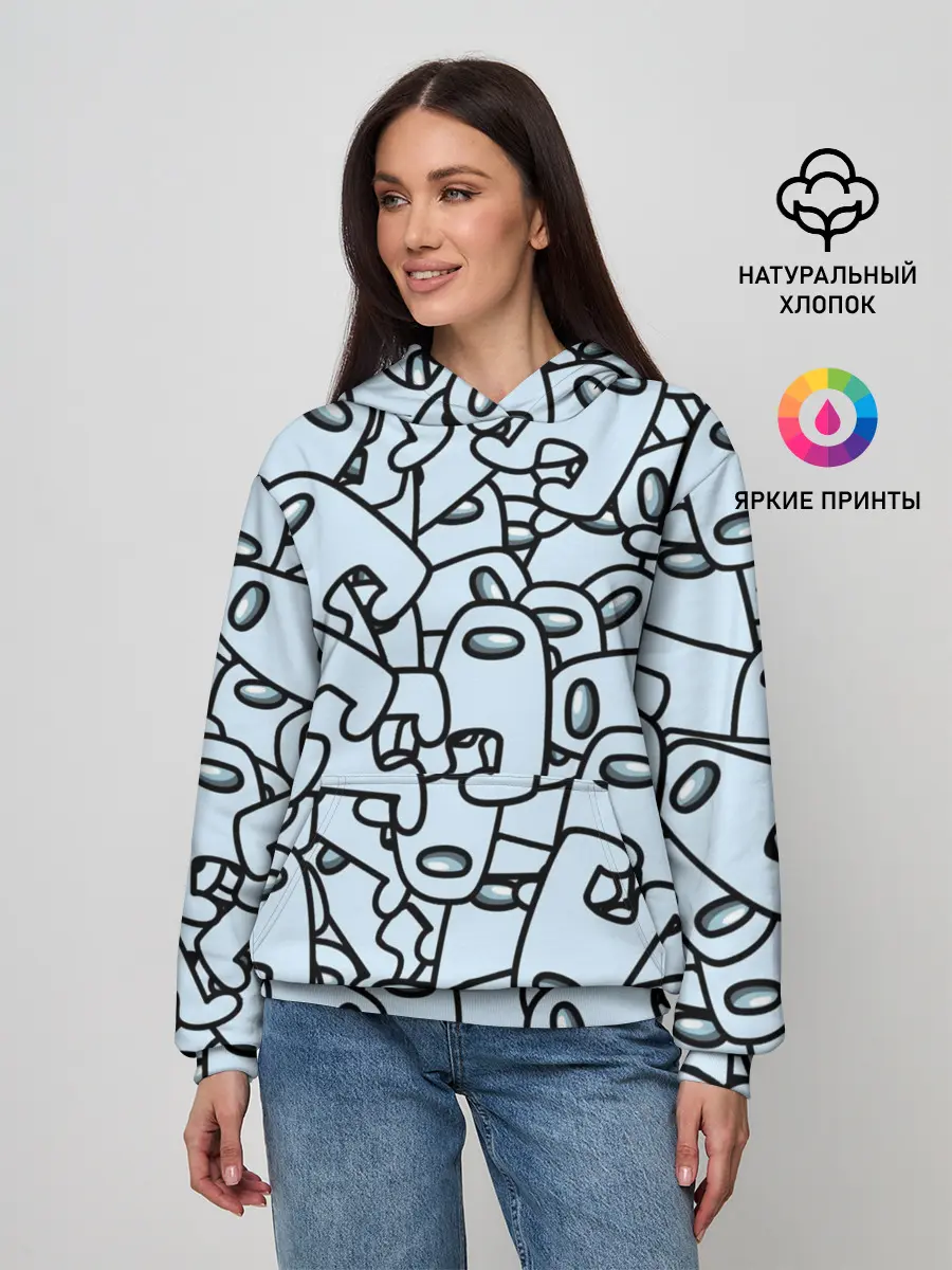 Женское худи / among us mem