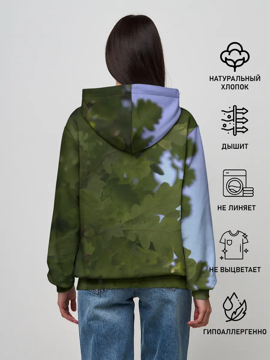 Женское худи / Летние дубы