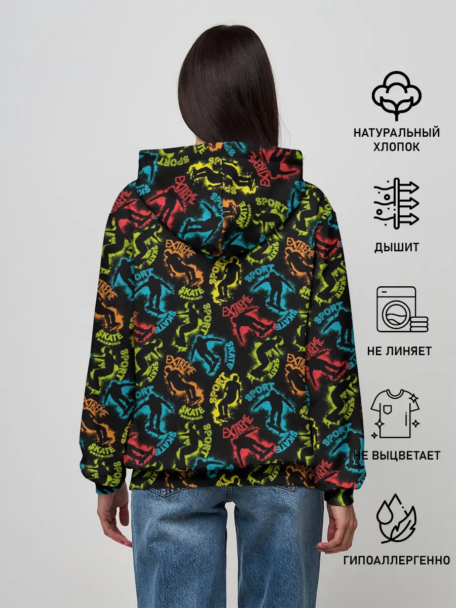 Женское худи / Скейтборд