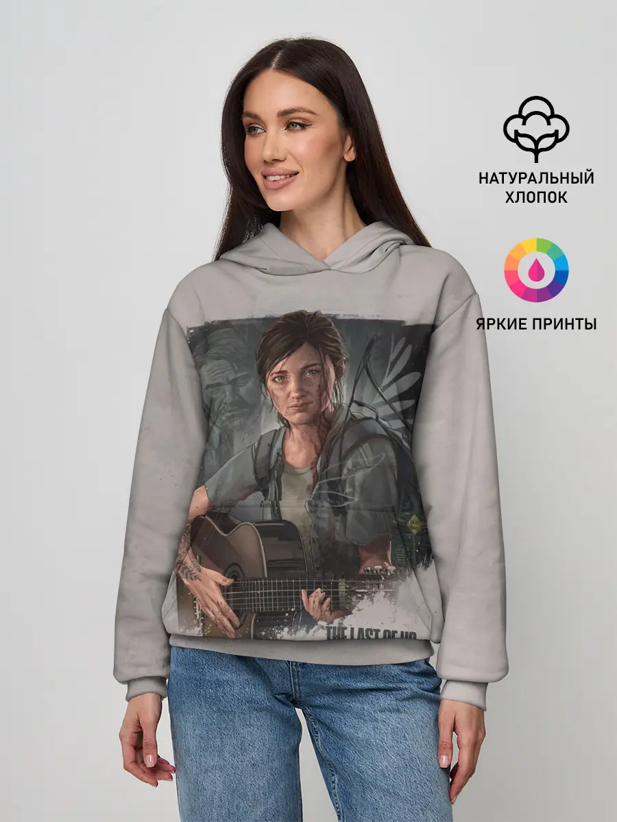 Женское худи / Элли с гитарой
