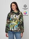 Женское худи / Рыблака камуфляж