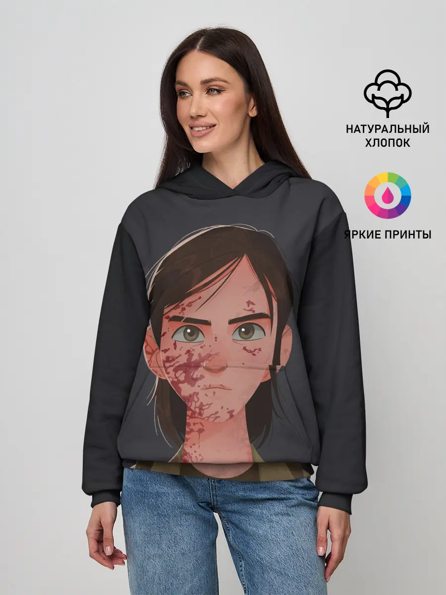 Женское худи / Элли в крови