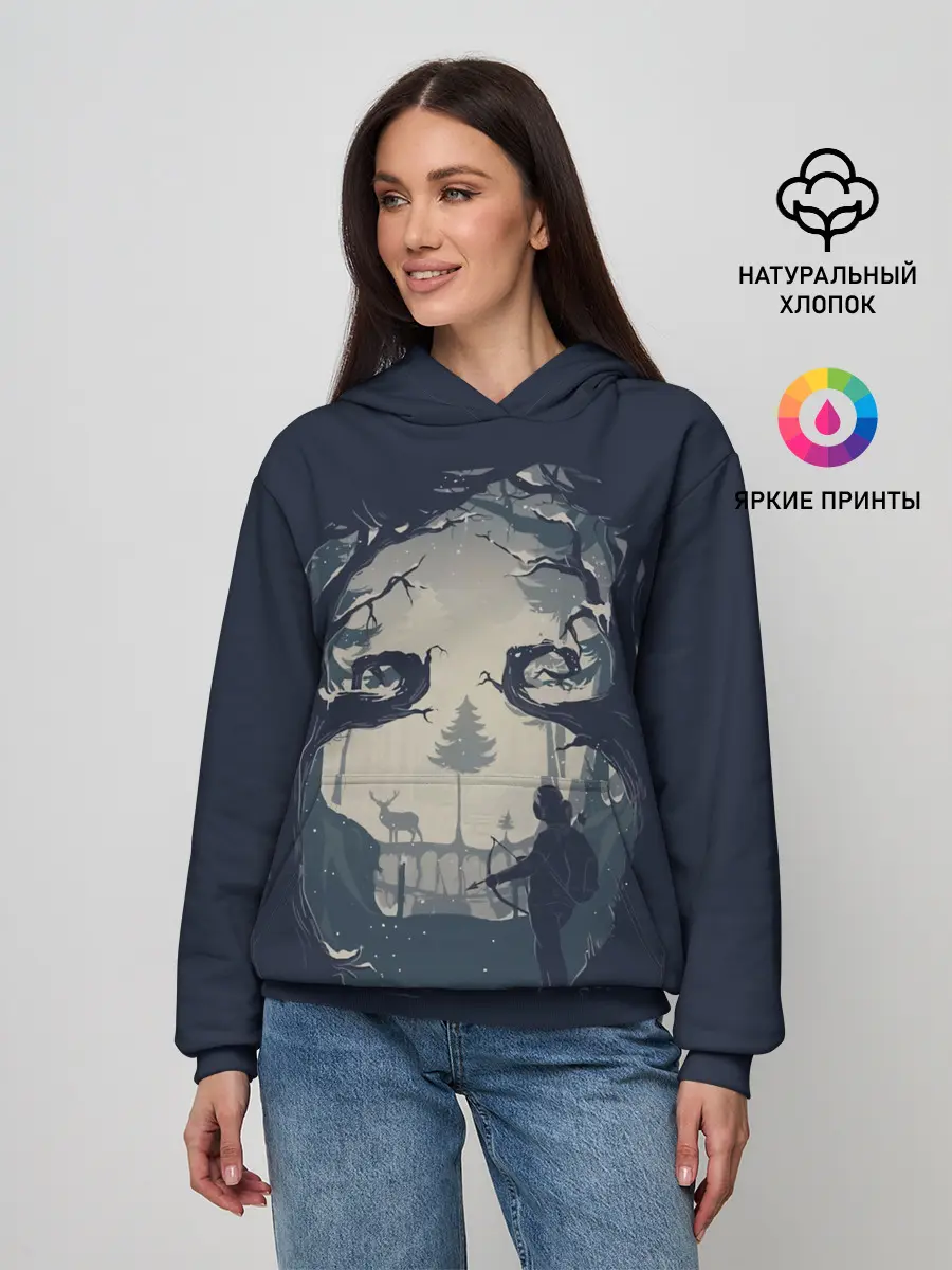 Женское худи / Элли на охоте