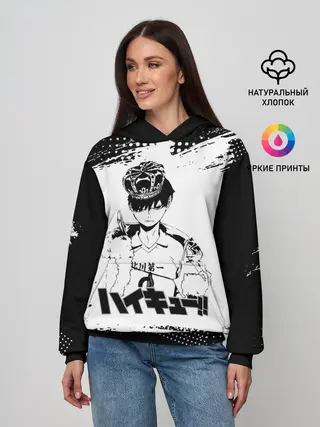 Женское худи / Тобио Кагеяма корона Haikyuu!!