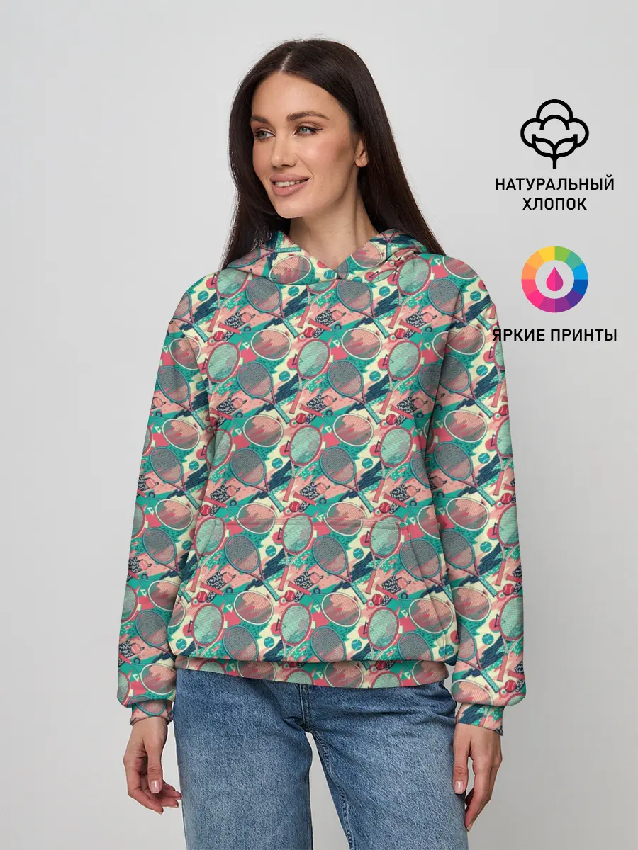 Женское худи / Теннисные Ракетки