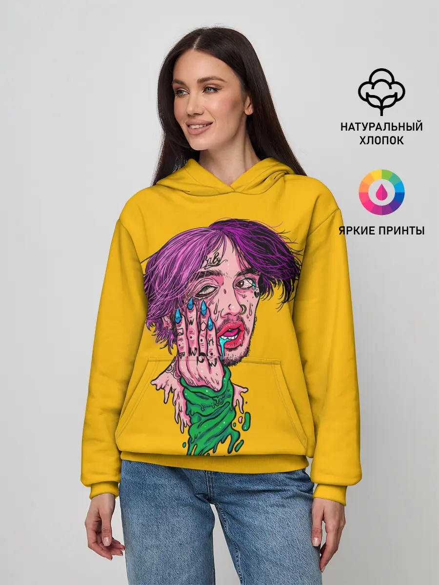 Женское худи / Плавленый Лил Пип