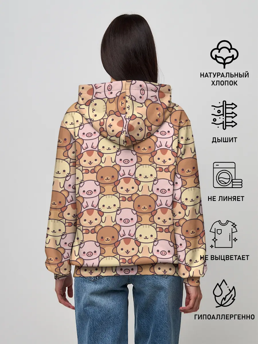 Женское худи / Animals