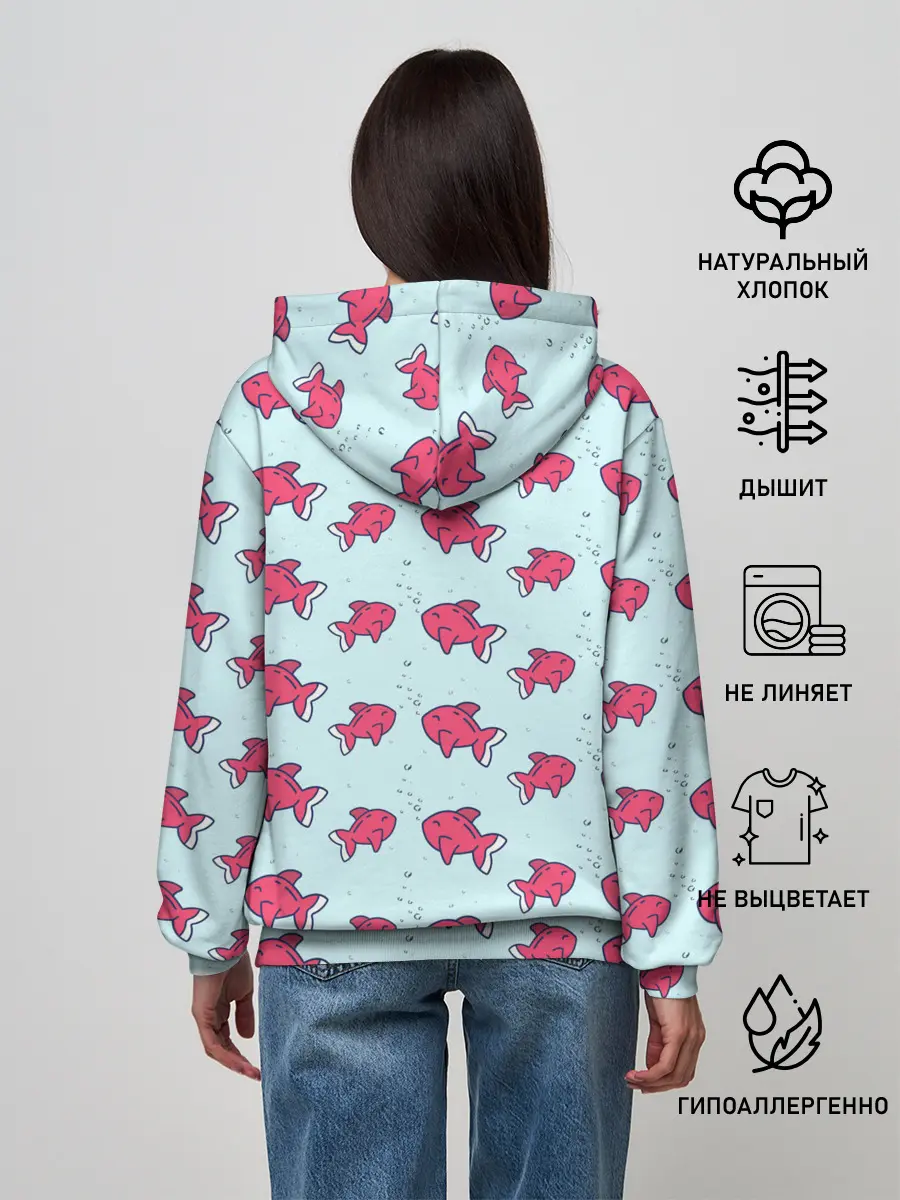 Женское худи / Рыбки