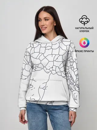 Женское худи / Афро абстракция