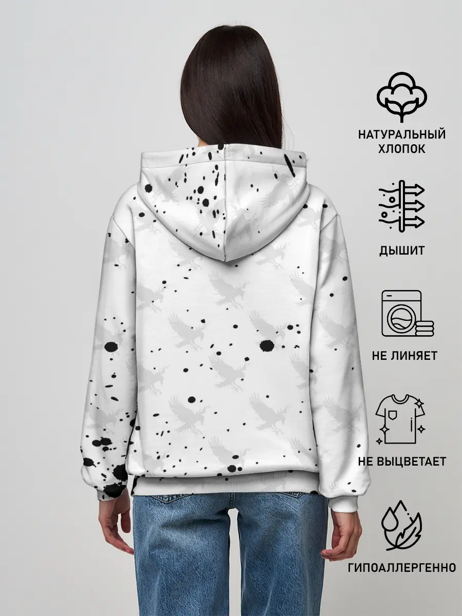 Женское худи / Лозунг Карасуно ворон Haikyu!!