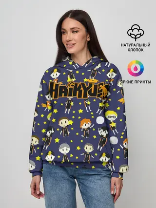 Женское худи / Команда Карасуно | Haikyuu!!