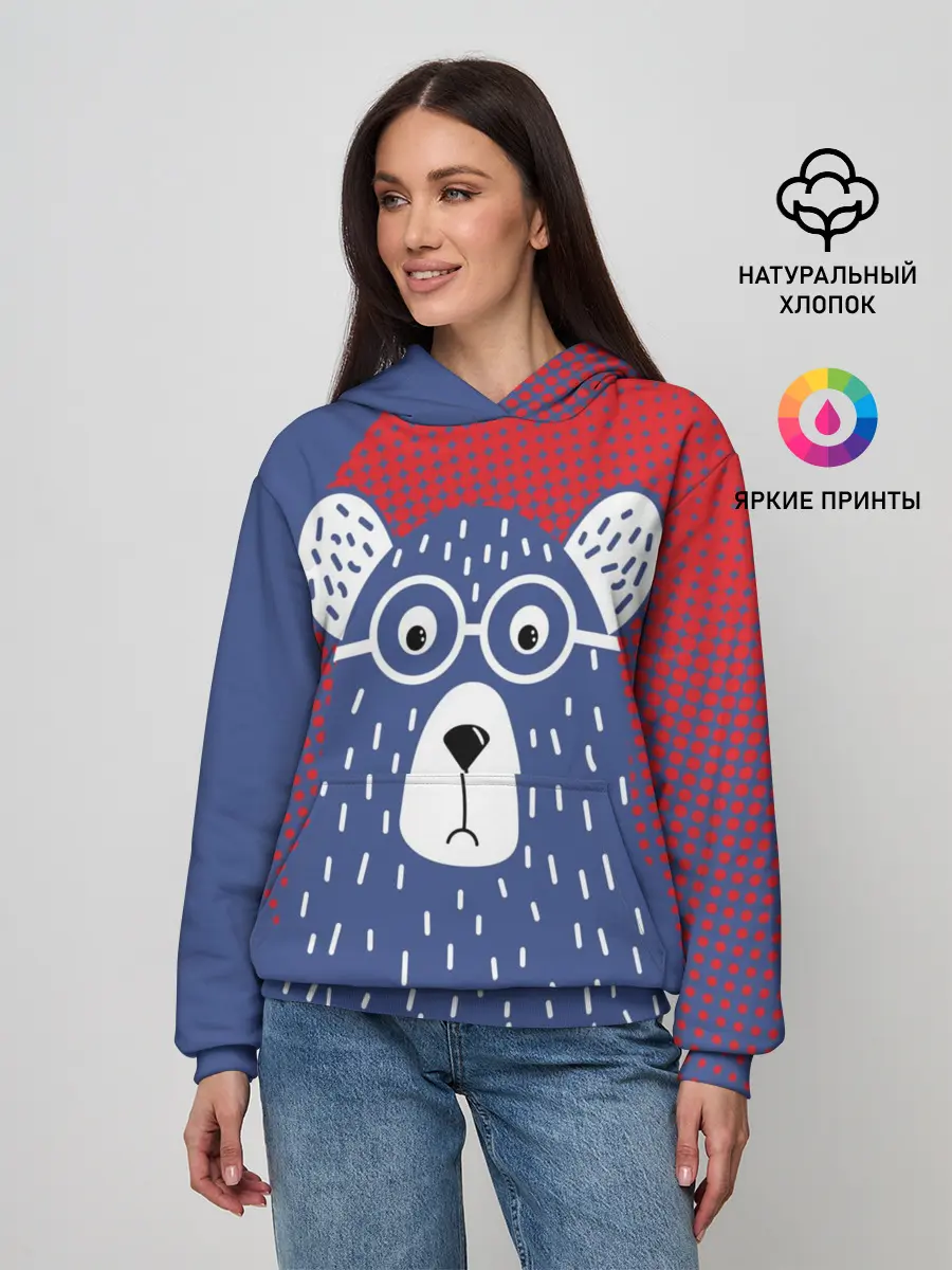 Женское худи / Медведь