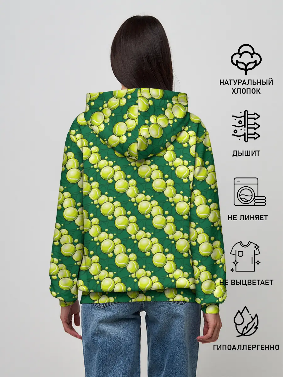 Женское худи / Теннисные Мячики