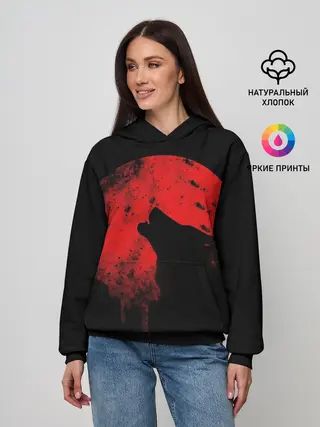 Женское худи / Wolf 3D