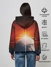 Женское худи / Космос земля 3D