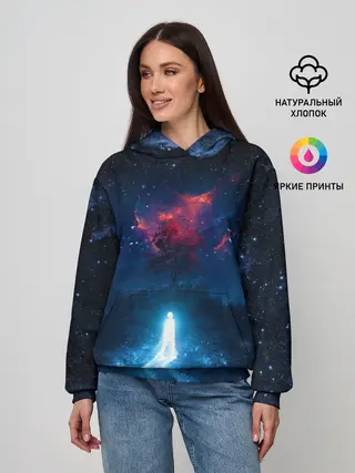 Женское худи / Душа идущая в космос | Soul space