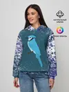 Женское худи / Голубая сойка